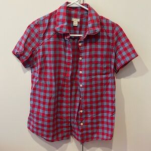 J. Crew factory short sleeve button up top